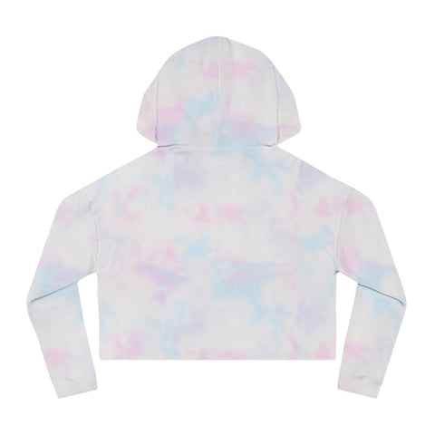 Pink Camo Flexxxx Yo Body!! Women’s Cropped Hooded Sweatshirt