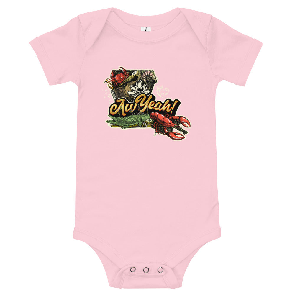 ワンピース HUECLOSET Pink Ribbon Nashi One Piece 25KERO483 Aw Yeah! Baby short sleeve one piece – NewCupidMerch